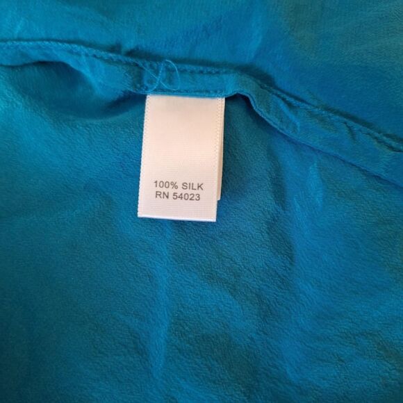 Banana-republic Jewel Toned 100% Silk Women's Blouse - Picture 5 of 5